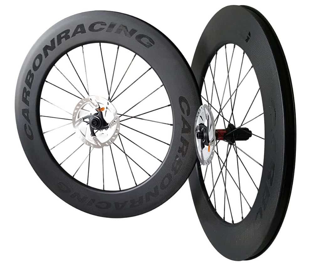 ondergoed Puur Hoelahoep CD5-88 carbon wielen schijfremmen en 88mm hoge velgen - Carbon Racing Cycle  Sports | Racefietswielen